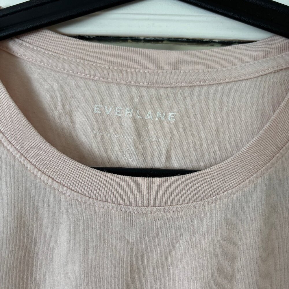 Everlane Pink Pocket Crewneck TShirt